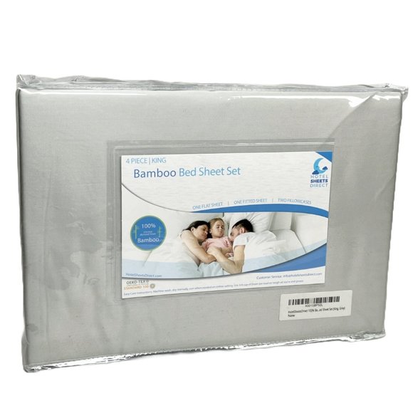 4 piece King Bamboo Sheet Set – Resort Quality Bedding from Hotel Sheets Direct - Picture 1 of 1